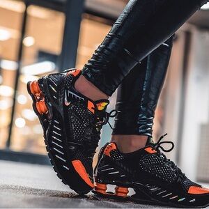 Nike Black and Orange Running Shoes